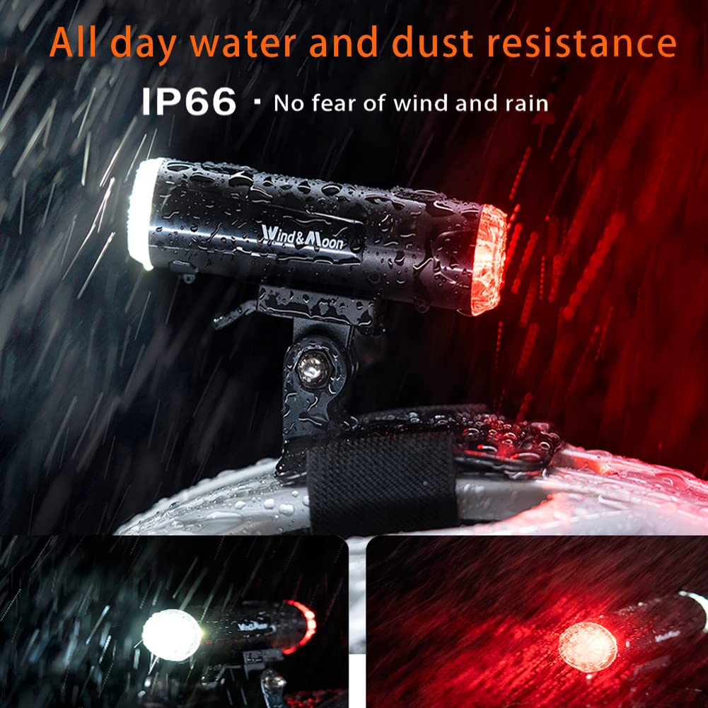 Eclairage Casque Velo - 200 Lumens USB Rechargeable Lampes Casque Cyclisme avec Modes Fixe et Flash, Étanche 2 en 1 Avant & Arrière Eclairage pour Casque-