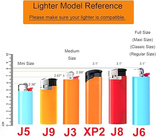 Miniatura 3 de Funda de cuero de metal para encendedor BIC Mini J5