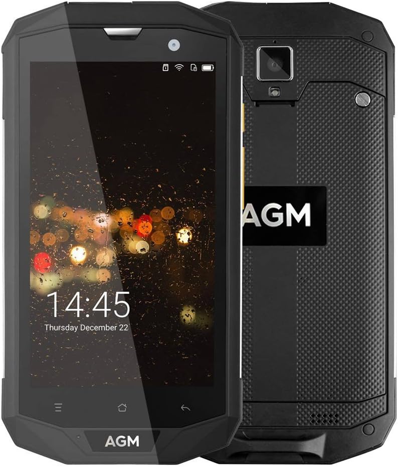 AGM A8 4GB RAM + 64GB ROM Rugged Smartphone 4G IP68 Waterproof Android 7.0 5.0 Inch Quad Core 1280 * 720 Dual Camera 13 MP Dual SIM 4050mAh NFC WIFI GPS SIM-Free Mobile Phone Smartphone