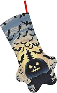Halloween Flying Bats Paw Shape Stocking Cute Candy Gift Toy Sock Personalized Dog Paw Christmas Stocking Xmas Hanging Stockings Holiday Decorations Stockings