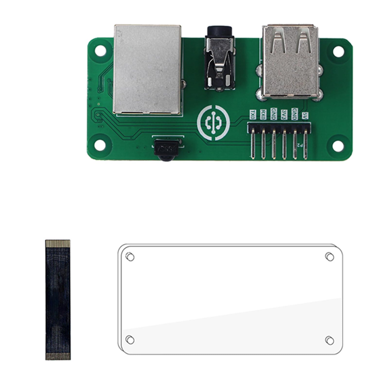 Récepteur Ethernet USB 2.0 carte d'extension ZeroW double sortie alimentation améliorée fluide
