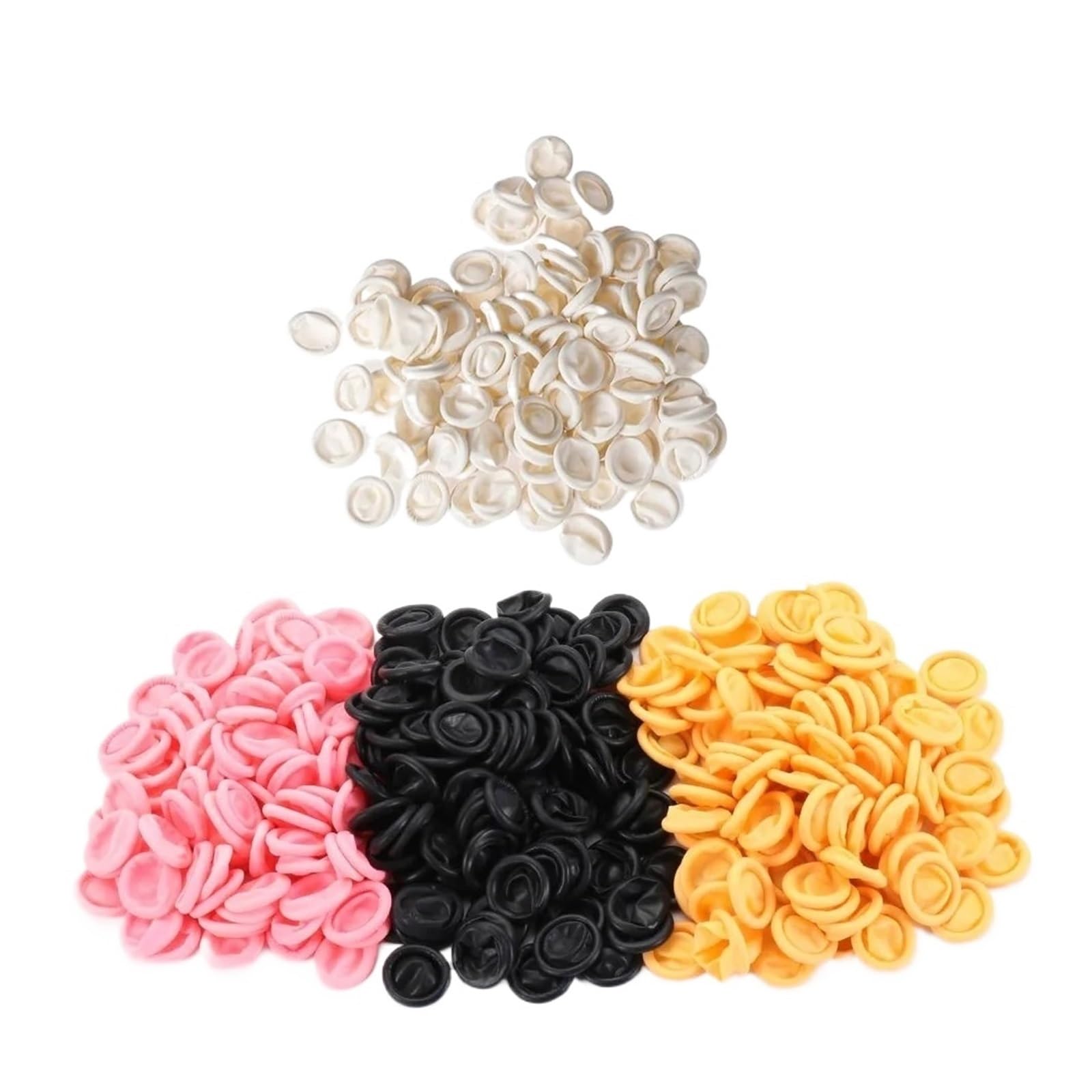 Protector de goma para la punta de los dedos, Dedales de látex de caucho de 7 cm, multicolor, paquete de 400