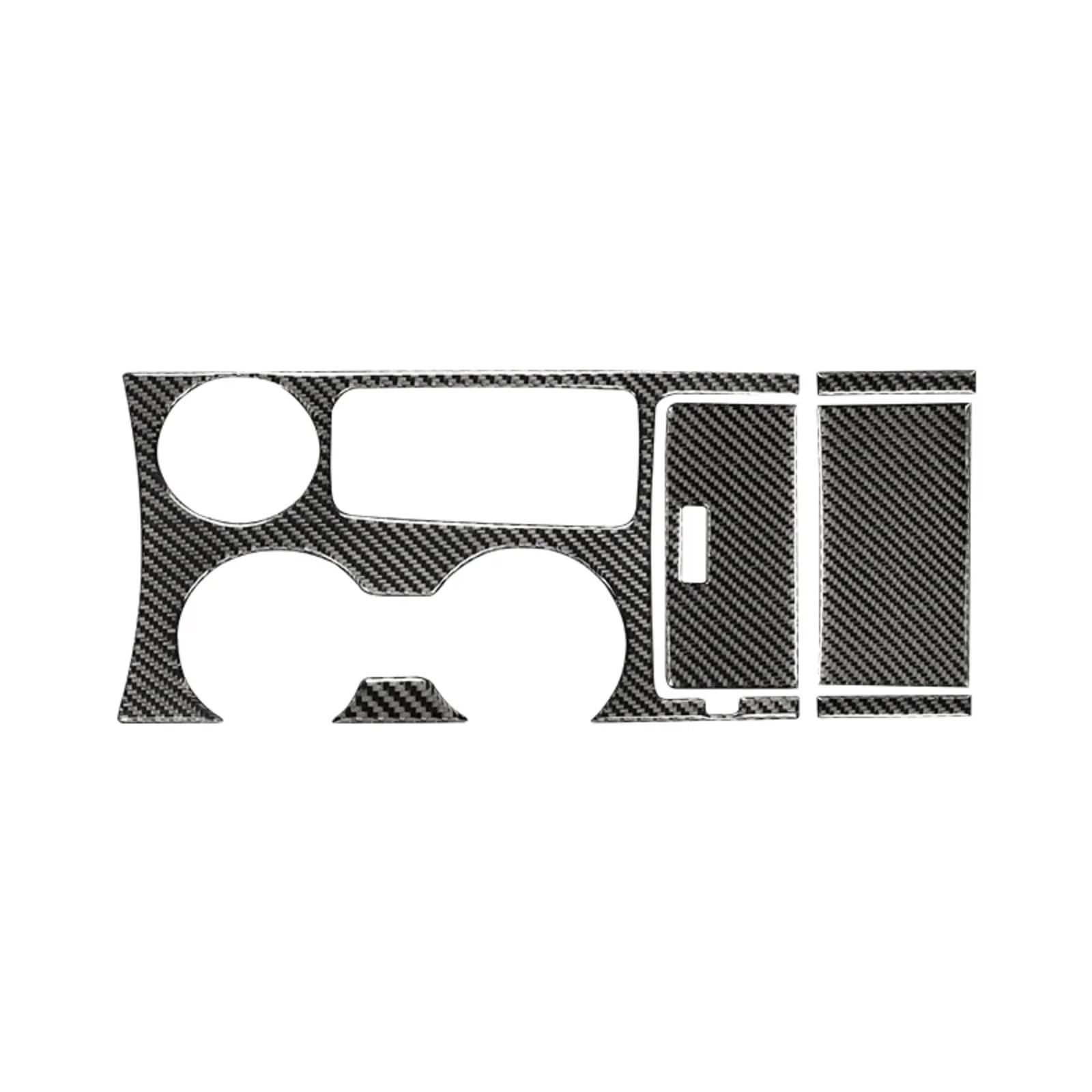 Amxaqjc Black Car Interior Moulding Trim For Explorer 2013-2019 Car Accessories Interior Car Water Cup Gear Panel Decoration Cover Trim Sticker Decal(Black)