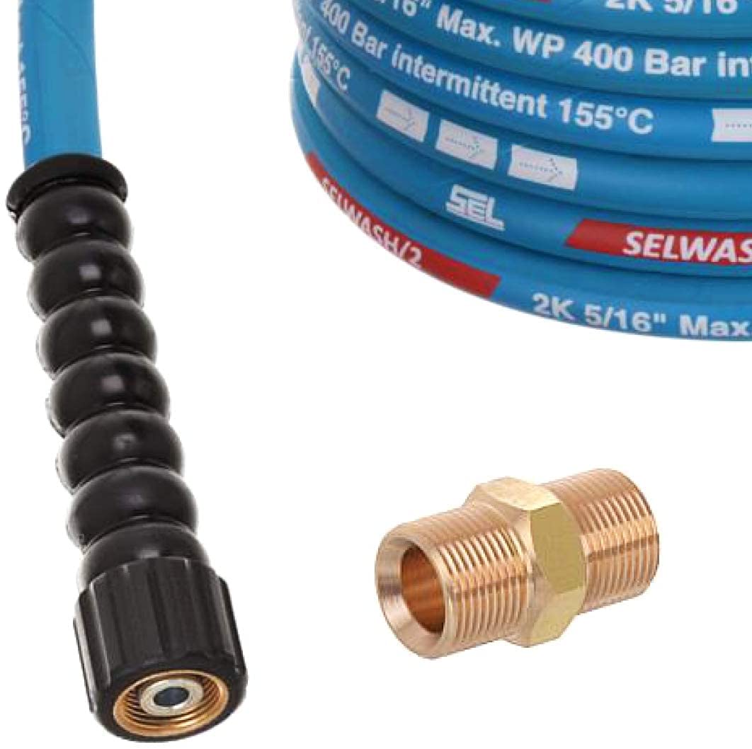 Tuyau haute pression 20 m 400 bar DN8 professionnel M22 x 1,5 mm pour Kärcher HD HDS