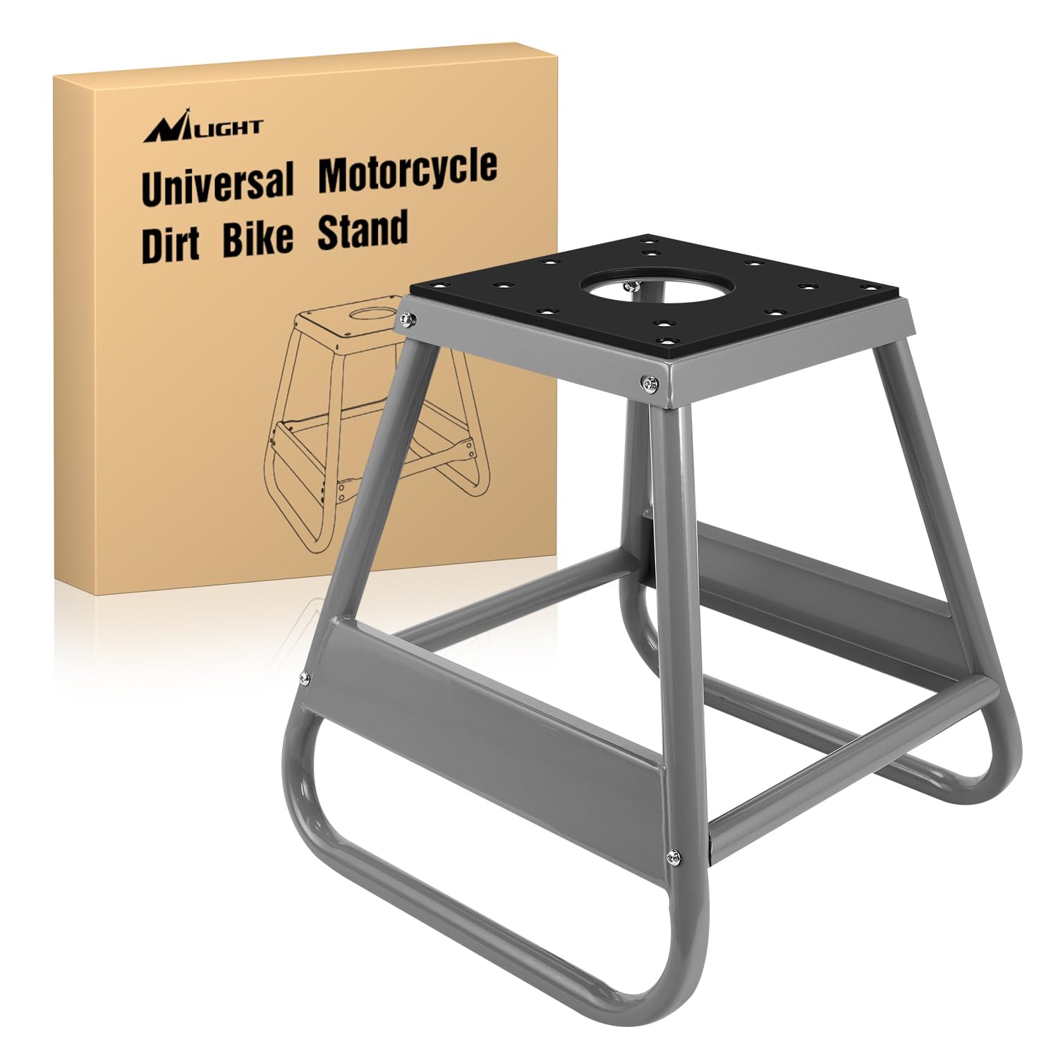 Nilight Universal Dirtbike Pit Stand Non-Slip Rubber Top 1000LBS Capacity