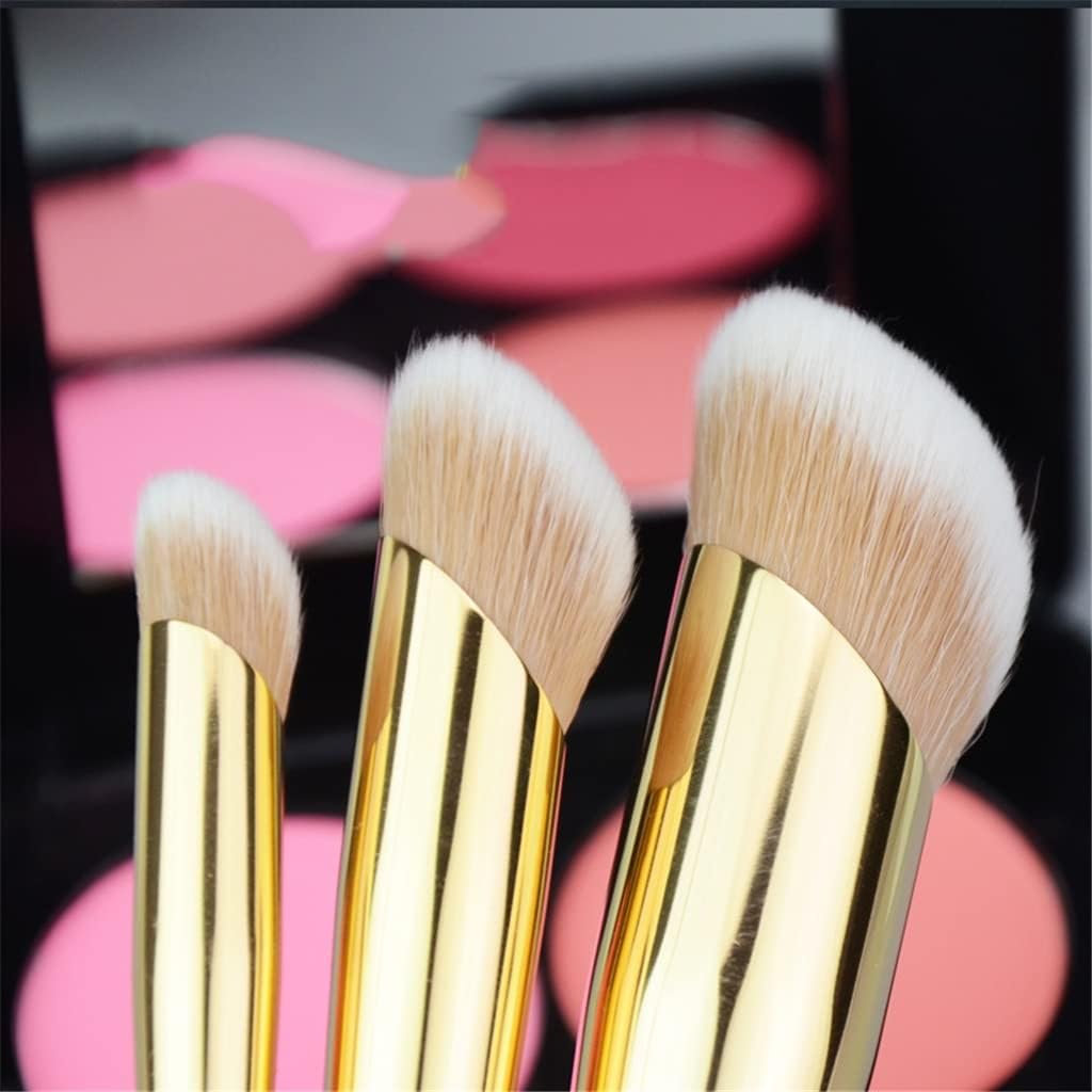 Makeup Brush Foundation Concealer Makeup Brushes Synthetic Hair Finger Belly Brush Liquid Foundation BB Cream Concealer Makeup Brush Cosmetic Products (Color : Black, Size : 3pcs)