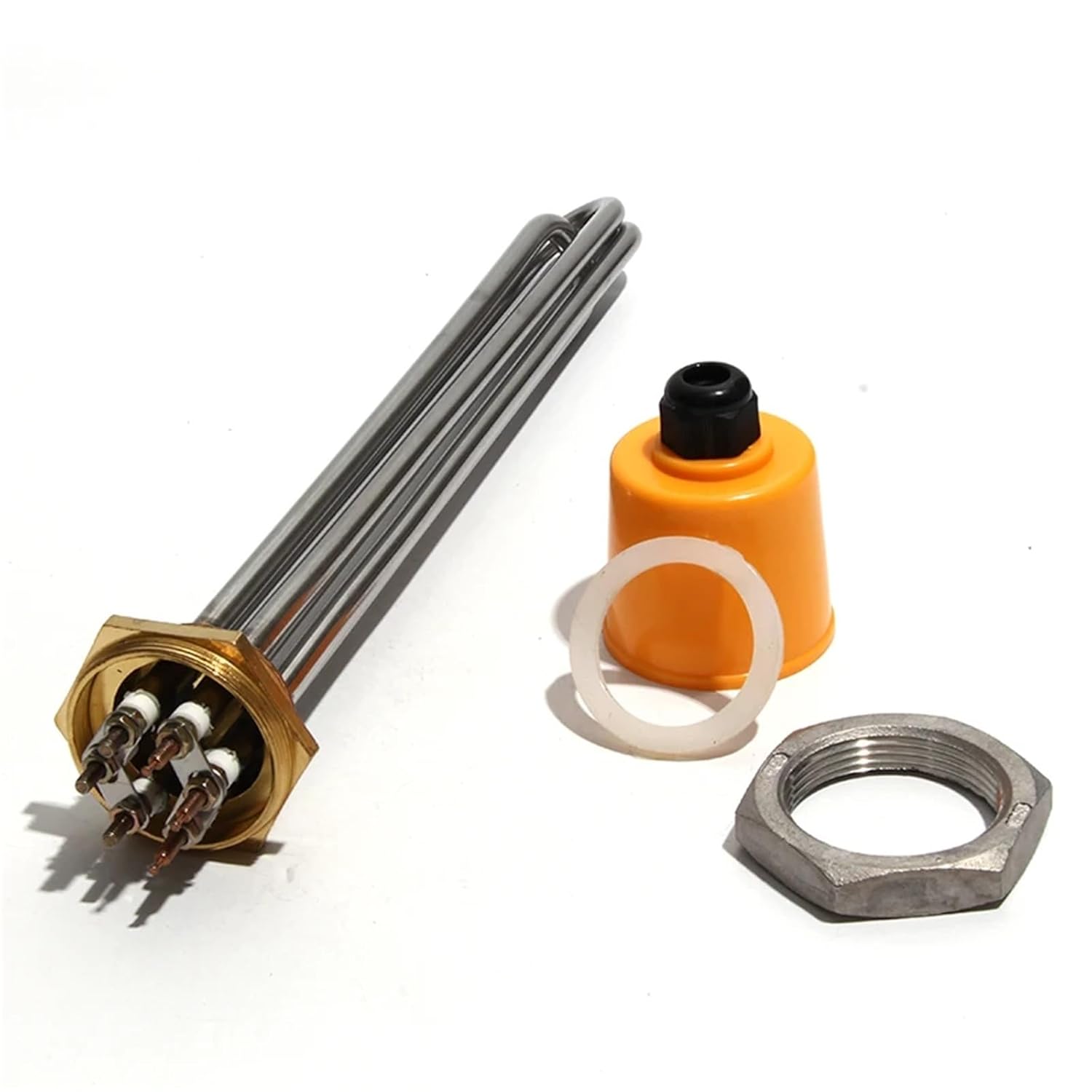 1 1/4" Electric Immersion Water Heating Element DN32 1.25" 220/380V for Solar Water Heater Spare Parts 3/4.5/6/9/12KW(16,220V_9KW 290MML)