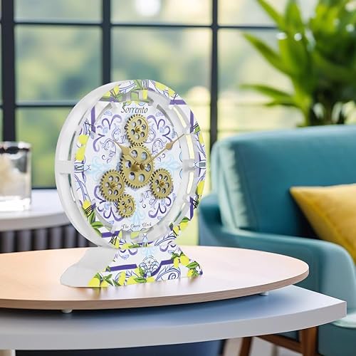 Vista 285 de The Gears - Reloj de pared con engranajes móviles (Vietri, redondo de 36 pulgadas)