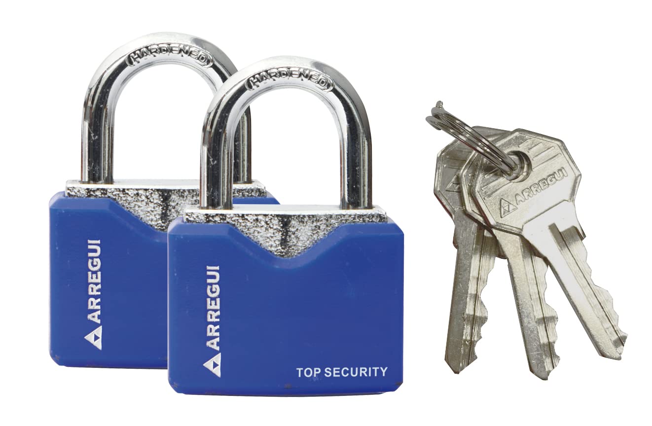 Arregui Color - 30mm Series Padlock Nickel Steel (Pack of 2), Rot - Image 3