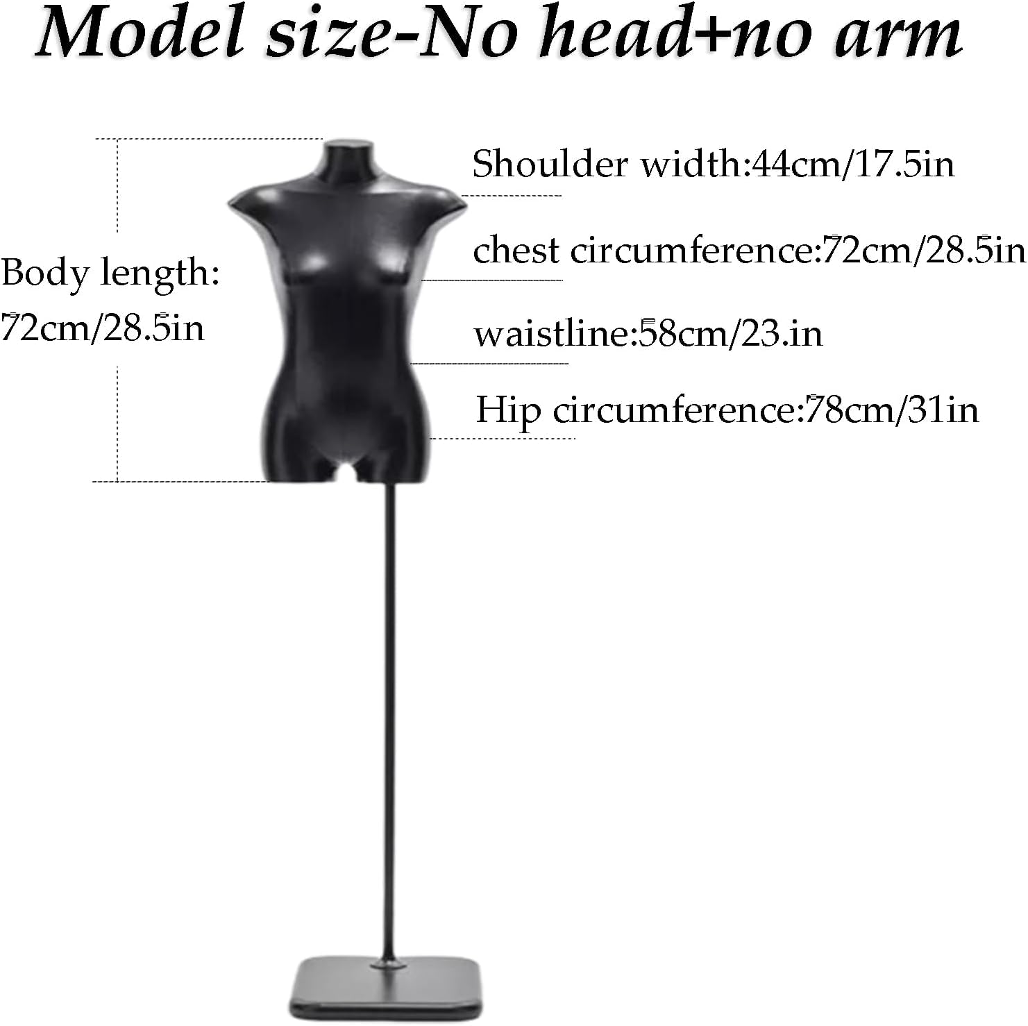 Refined Mannequins Adjustable Height Mannequin Body Classic Trend Half Body Manikin Women Flat Body Designs Clothing Models