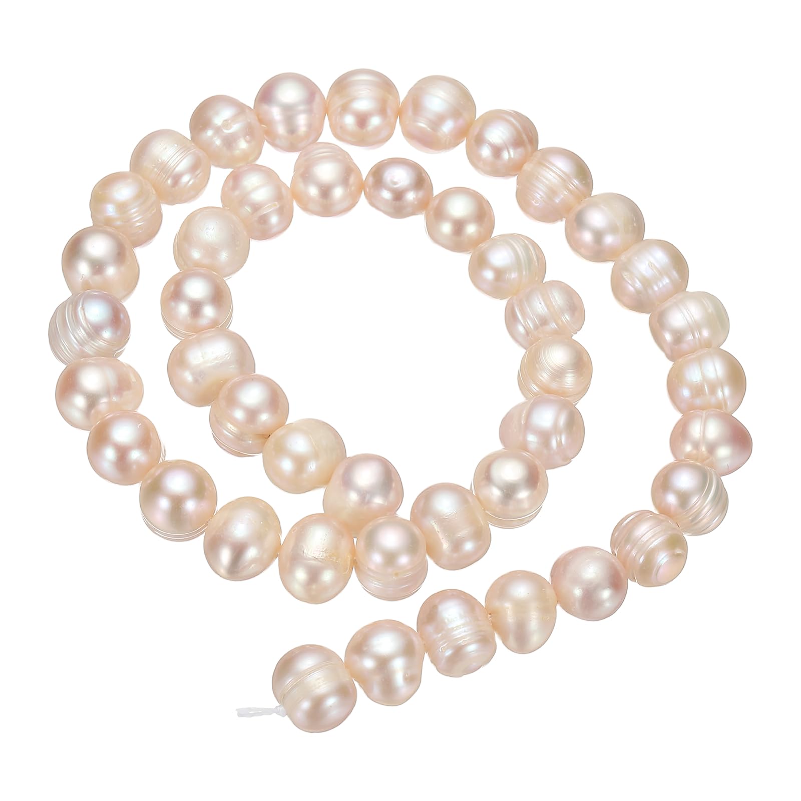 sourcing map Freshwater Pearl Beads, 6-7mm Potato Shape Gemstone Beads 0.8mm Hole Pearl String for DIY Necklace Bracelet Chain Earring Jewelry Making, Purple