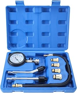 FreeTec Professional Petrol Gas Engine Cylinder Compression Tester Gauge Kit Auto Tool