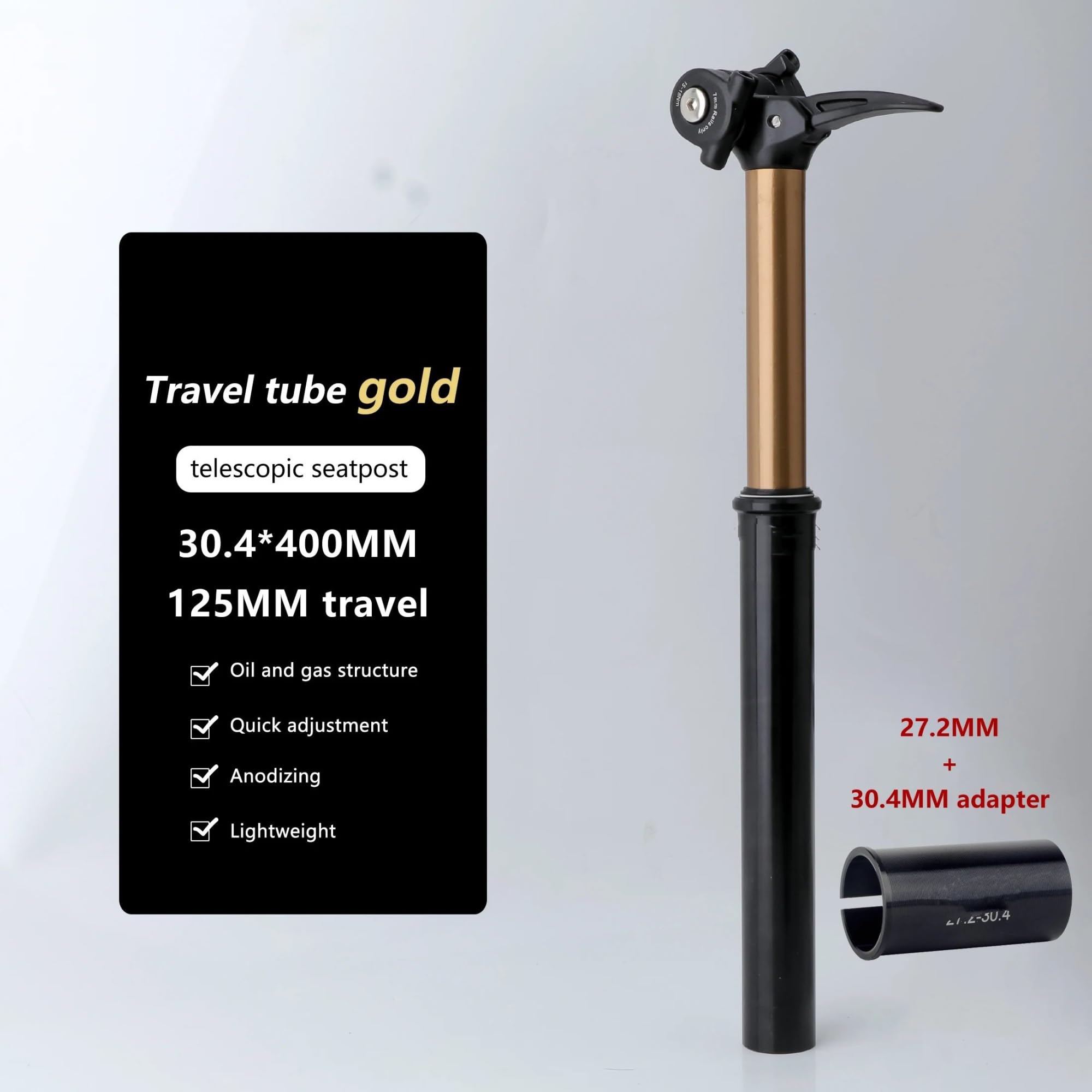 Selle de vélo pour HASSNS Le Compte-Gouttes de Tige de Selle de vélo Tige de Selle VTT