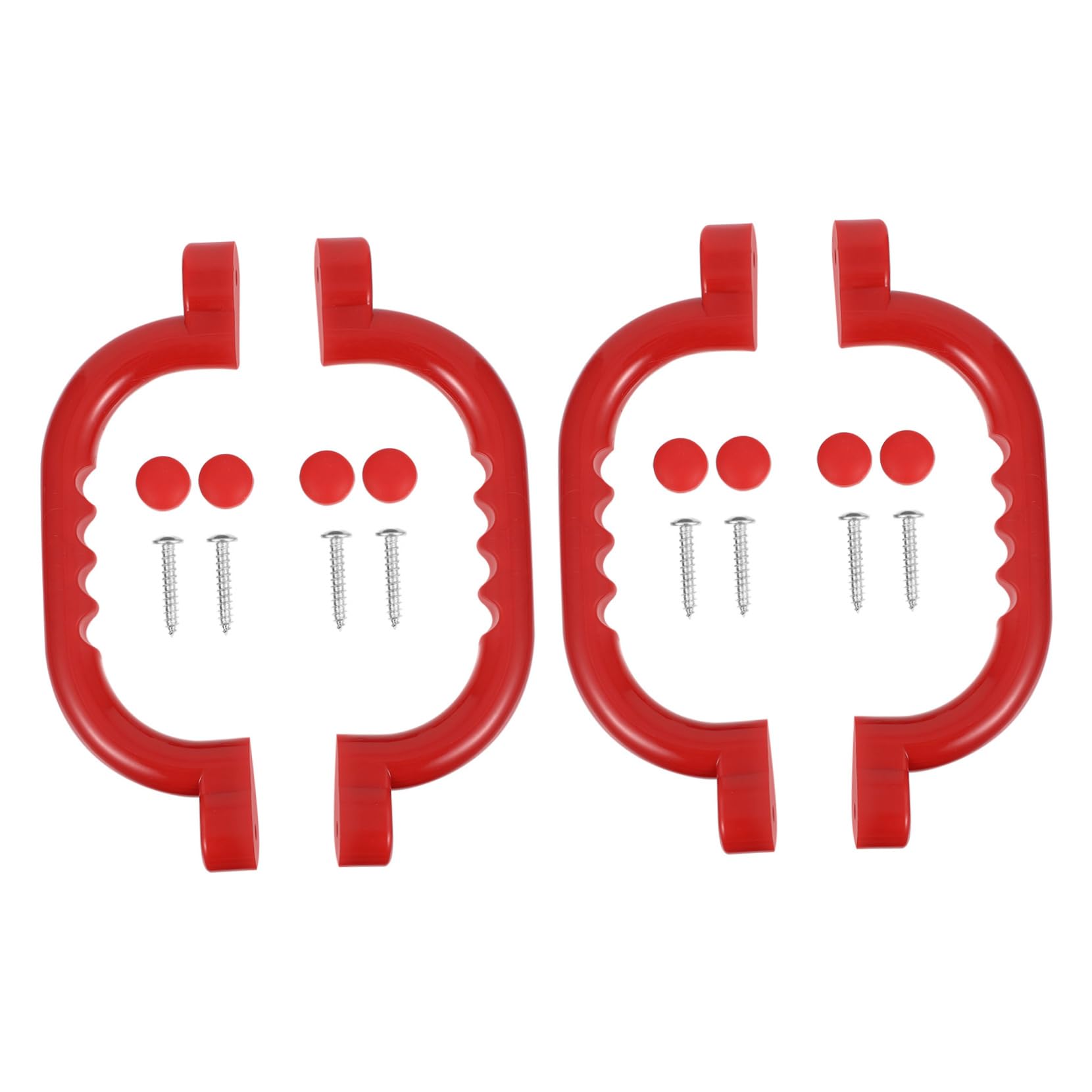 Gogogmee 1Set Safety Handles for Playground Heavy Duty Non Skid Grip with Parts Durable Grab Handle Kit for Swing and Outdoor Play Equipment