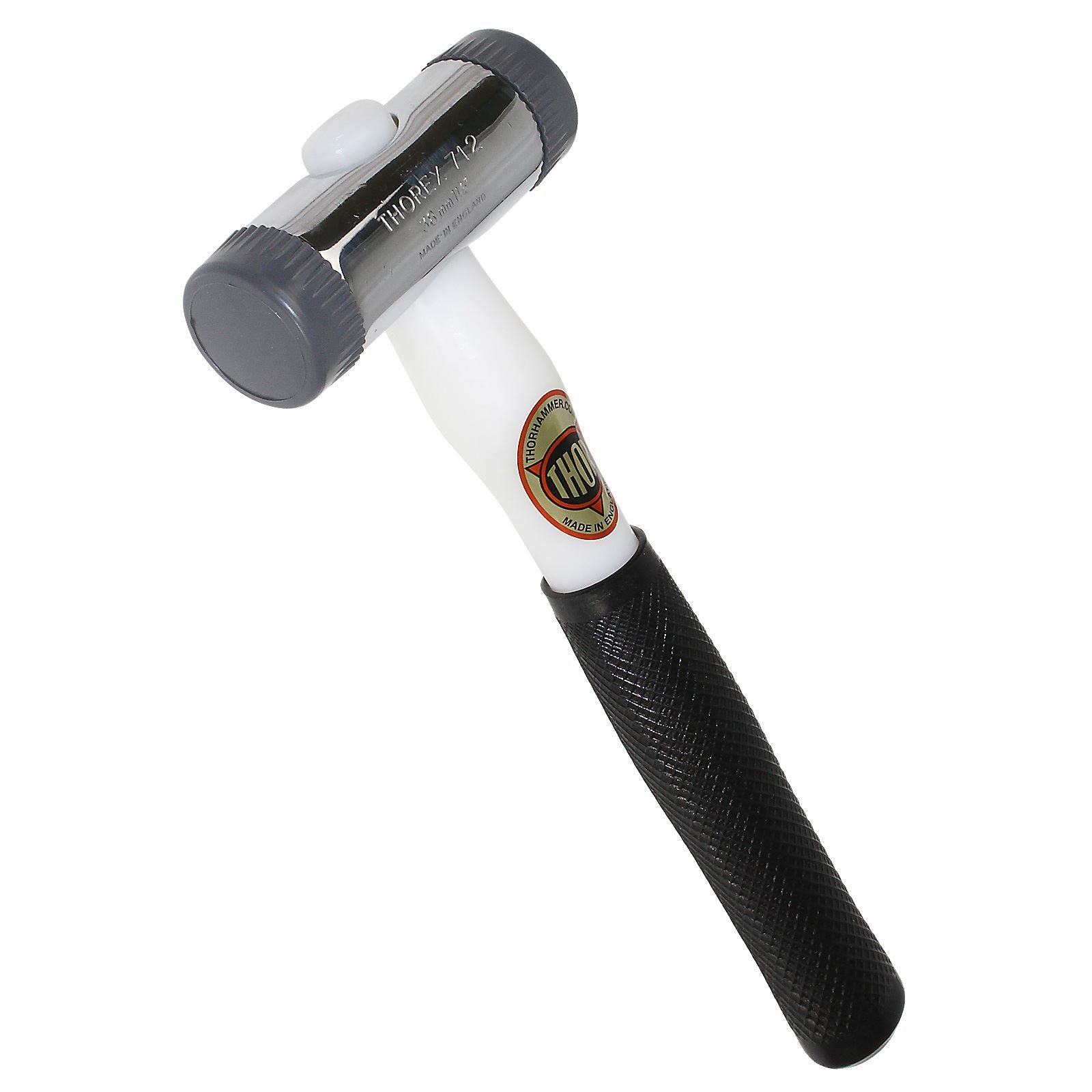 Grey/Grey Thor Glazing Hammer Soft/Medium/Hard Nylon Face 38mm UPVC Window Bead Mallet THO712