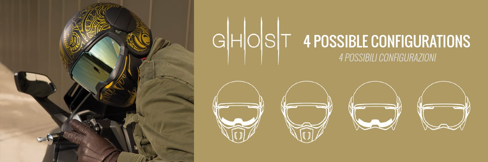 CABERG JET GHOST NUKE MATT BLACK/GREY L