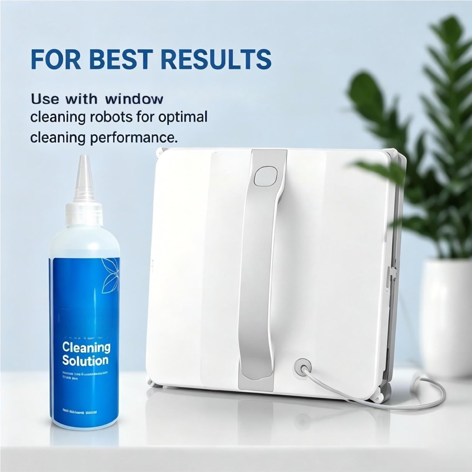 Detergente Per Vetri, 230 Ml × 2, Compatibile Con Winbot W2/W2/W1/W1s | Progettato specificatamente for i robot lavavetri, lascia il vetro senza aloni dopo la pulizia.(4 bottles)