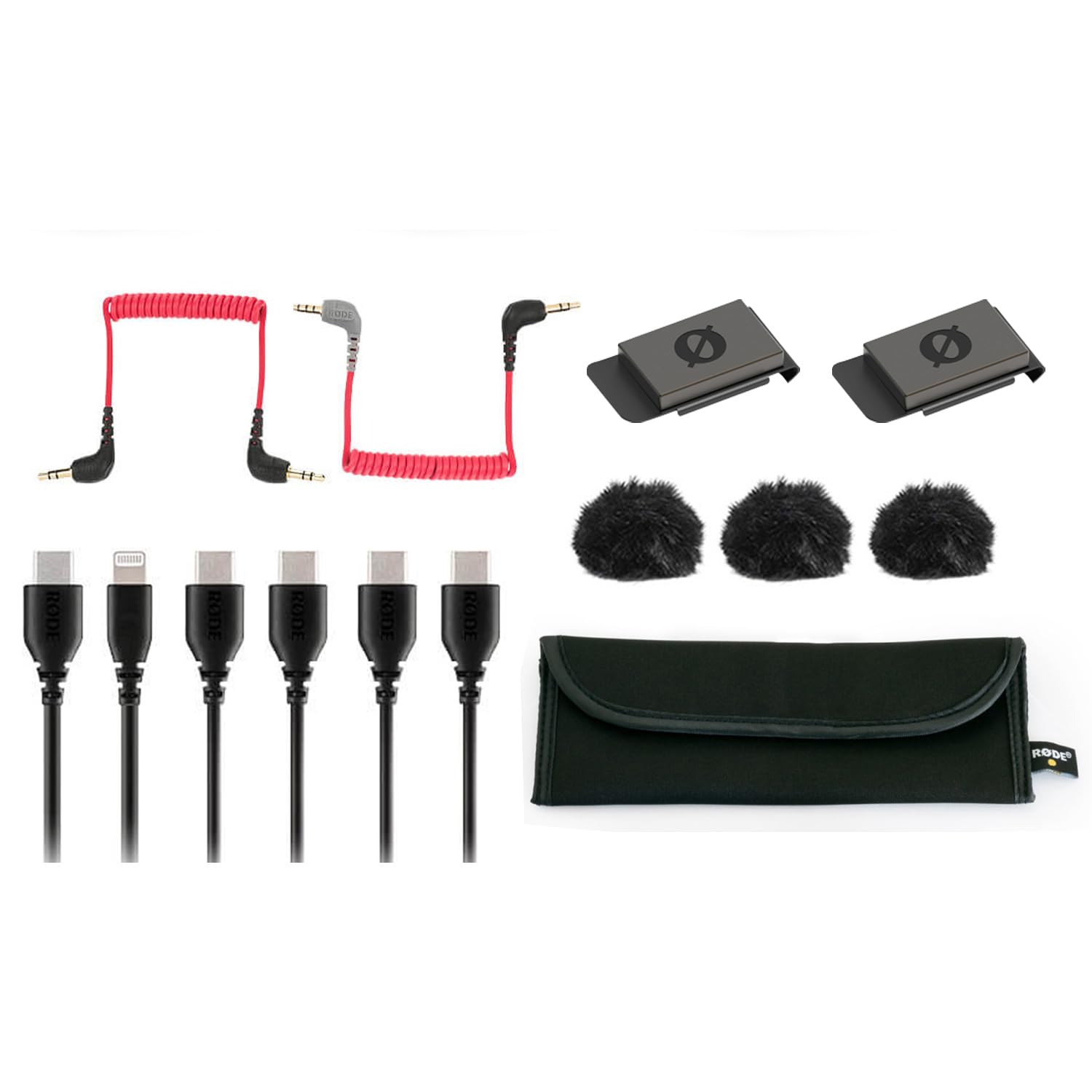 Rode Wireless ME - Sistema de micrófono dual (incluye 2 lavalier go blanco y 2 protectores de pelo Keepdrum), color blanco