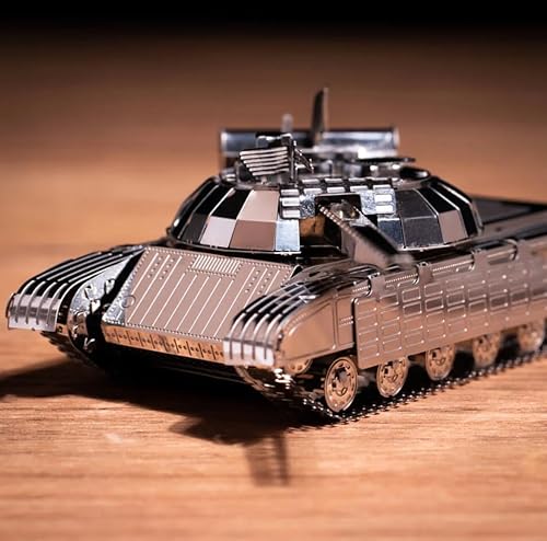 Miniatura 4 de METAL TIME Bulat T-64, rompecabezas 3D para adultos o adolescentes, kit de modelo de rompecabezas de metal, rompecabezas de metal 3D, rompecabezas