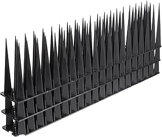 YARNOW 3 Peças Cerca De Barreira De Espinho Preto Para Animais Ferramentas De Pica-Pau Cerca De Animais Para Dissuasão De Pombos Pico De Plástico Anti Pico Cerca De Plástico Preto