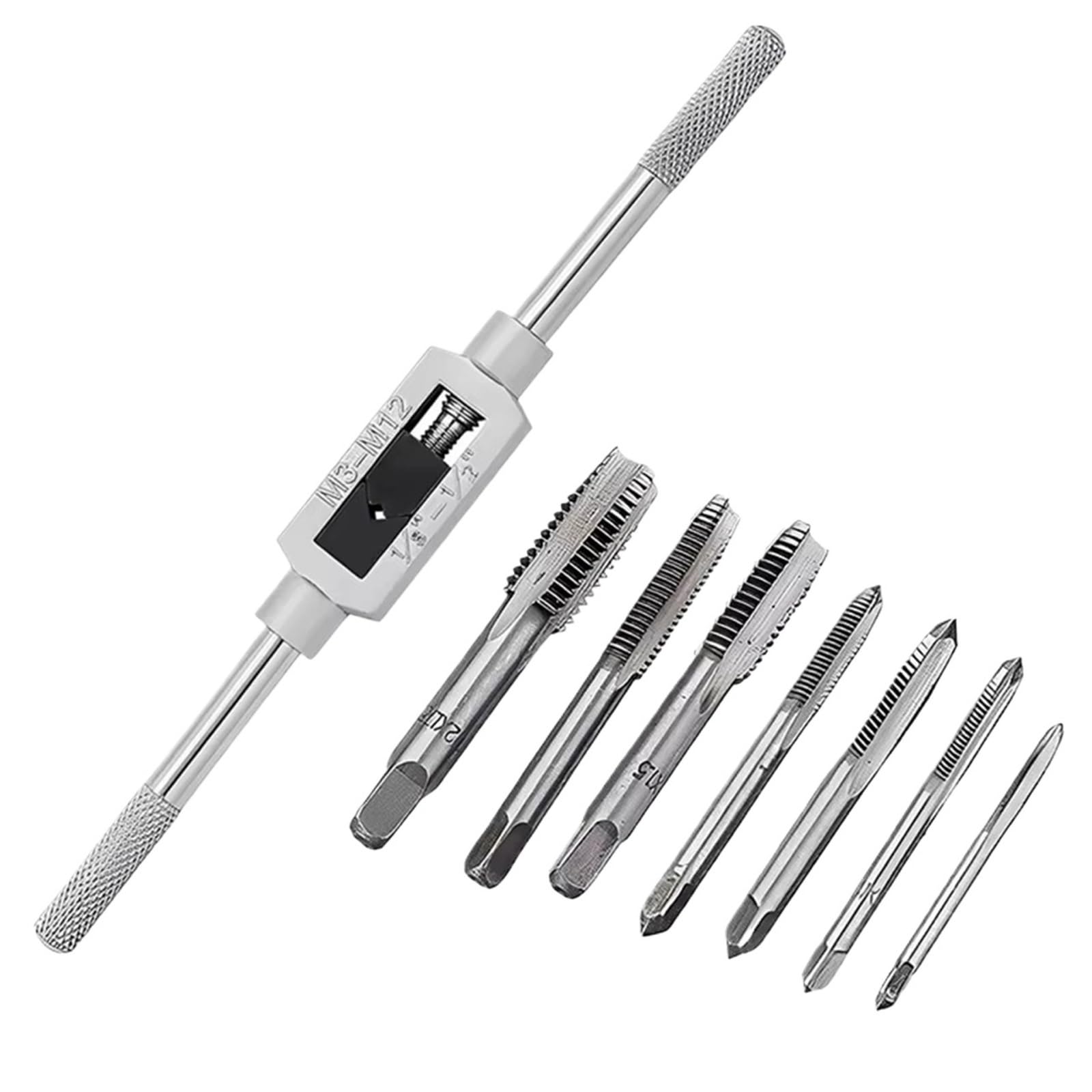 Mnghayyr One Color Steel T Handle Ratchet Tap Wrench