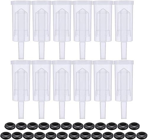 Juego de 3 esclusas de aire para fermentación sin BPA de 5/8 pulgadas de diámetro exterior, 3/8 pulgadas de diámetro interior, fermentador de