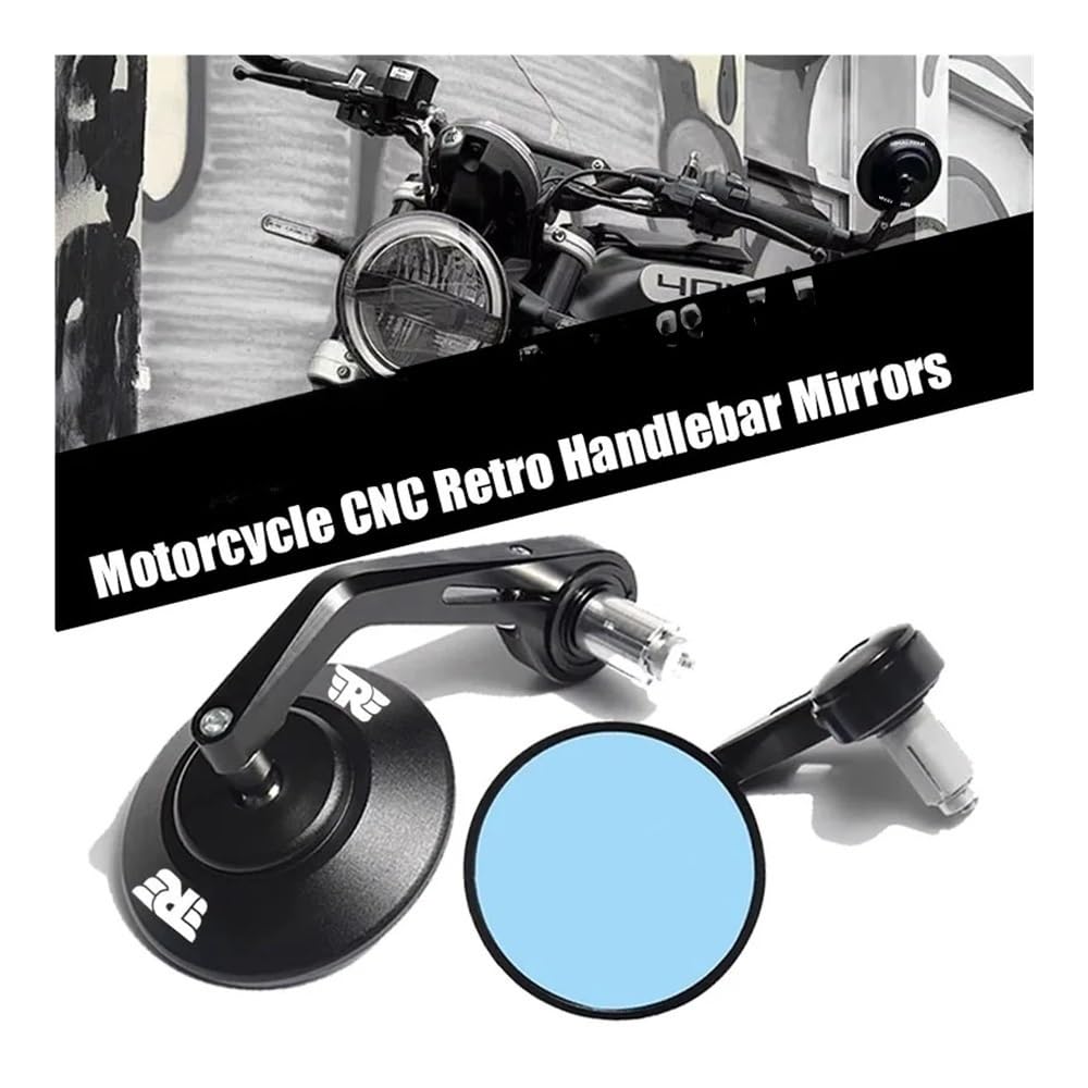Rétroviseurs D'extrémité De Barre De Moto, Pointe De Guidon pour R&oyal Enfield Meteor Classic 350 500 Interceptor 650 Rétroviseurs Moto