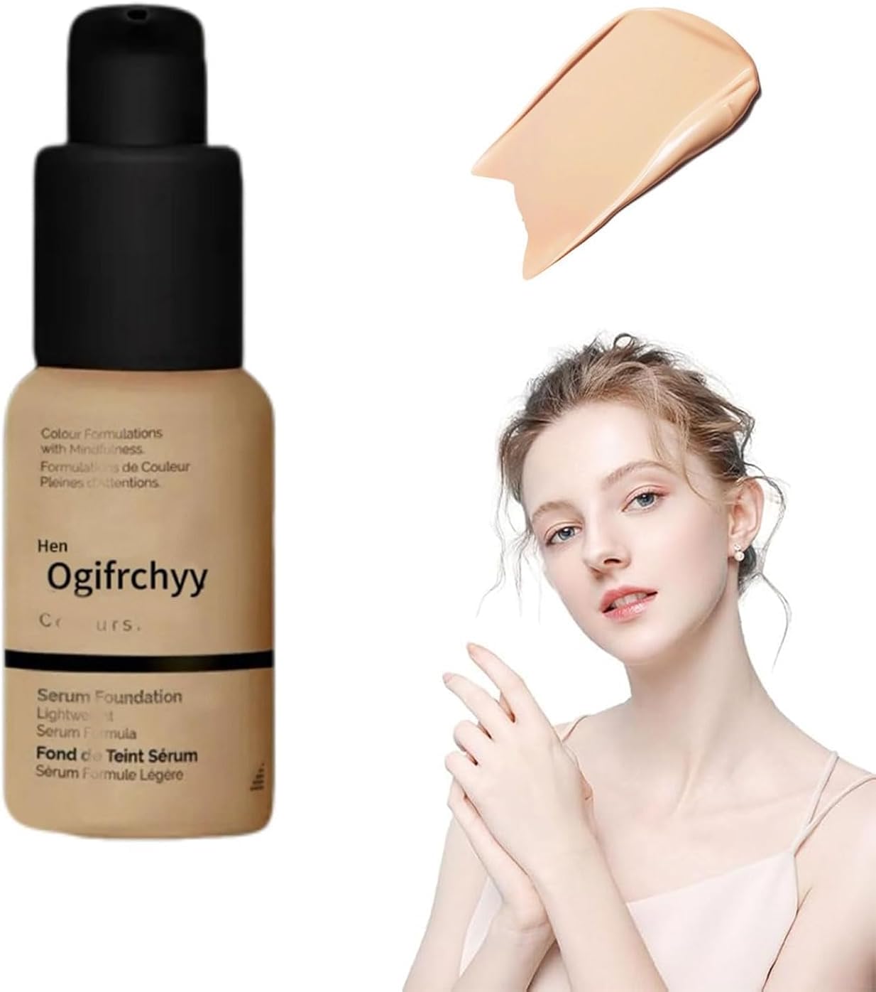 Ordinary foundation makeup, Serum foundation 30ml, tattoo cover up makeup, Flawless Soft Matte Liquid Foundation 24 HR Oil Control Concealer Foundation Makeup (2.3Y, M) (3.1N)