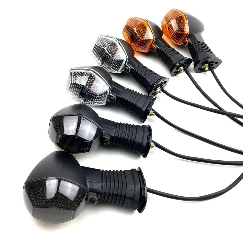 AIERDEYP Compatible Con Suzuki Para GSF 600/650/1200/1250 N/S Bandit GSF1250SA GSX650F GSX1250FA Luz Intermitente Motocicleta Indicadora Señal Giro Luces Señal Giro(Fumar