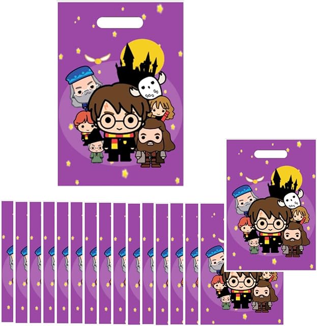 Harry Potter Party Gift Bag,30pcs Kids Goodie Loot Bag Harry Potter Party Bags,Return Gift Bags for Kids Birthday Party,Party Bag fillers Gift Bags with Handle for Kids Birthday Cosplay Party Supplies