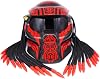 Motorcycle Personality Helmet Predator Warrior Carbon Fiber Helmet,A,XXL