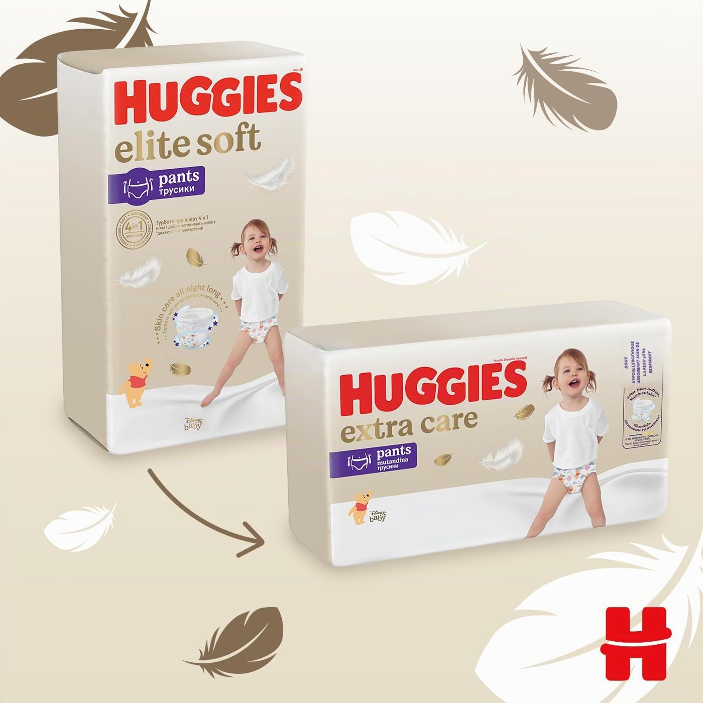 Couche-culotte Pants Huggies Elite Soft taille 5 (12-17 kg) 68 pièces