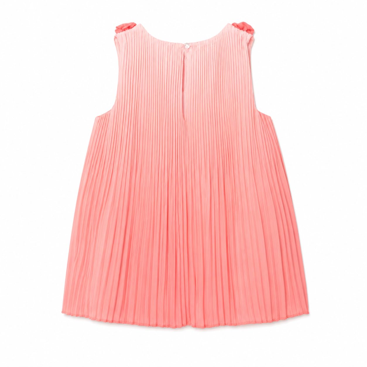 Generico Vestito Estivo Neonata 6-24 Mesi Elegante in Chiffon con Maniche a Volant e Fiocco – Abito Bambina Cerimonia Primavera Estate