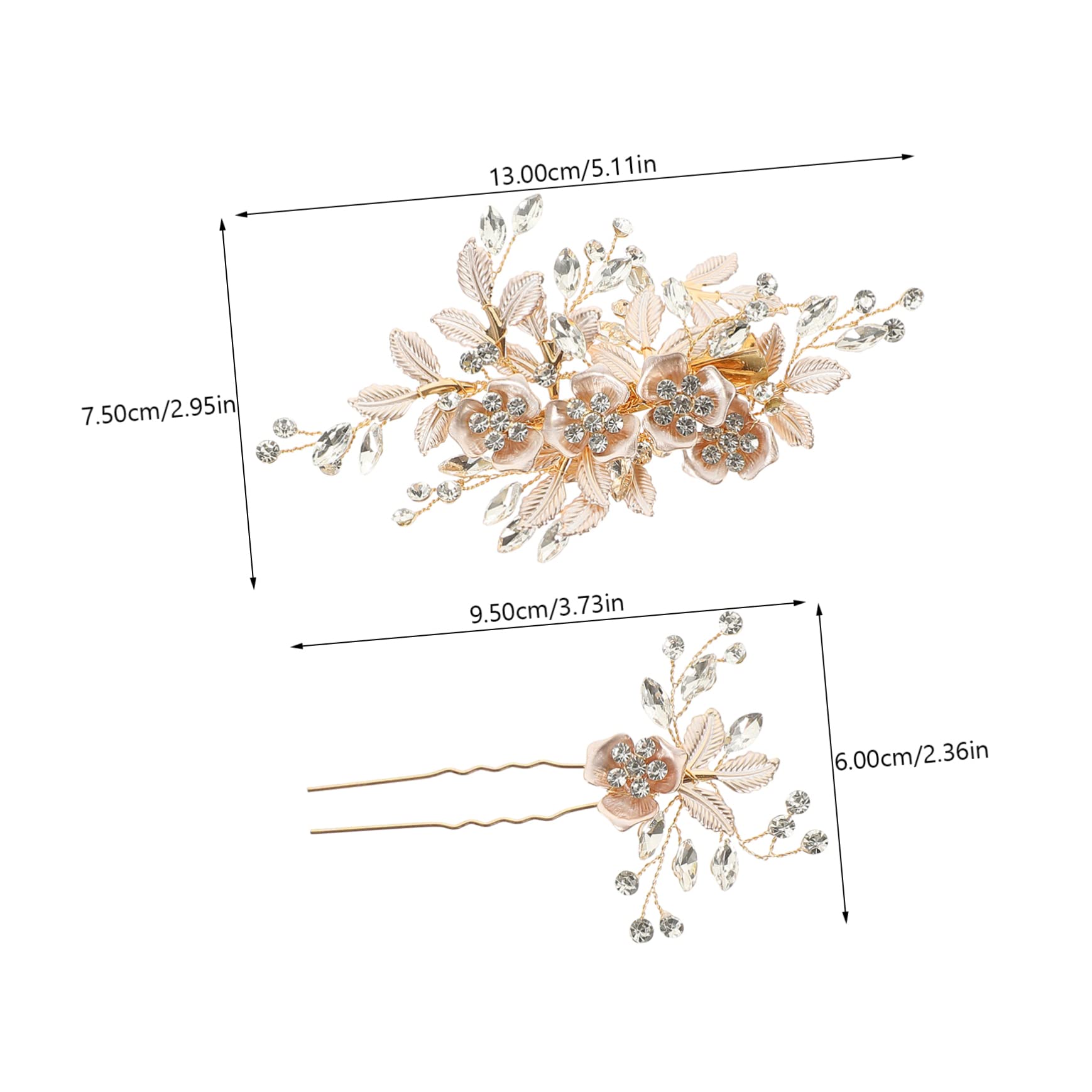 minkissy 3sets Accessori Per Sposa Fermagli Per Con Fiori e Perle Eleganti Gioielli Per Matrimonio Perfetti Per Cerimonie e Occasioni Speciali