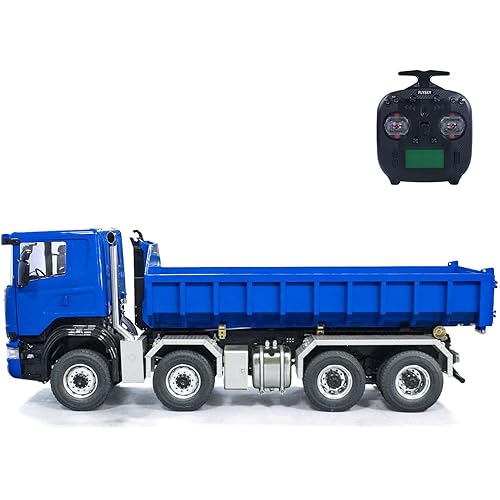TOUCAN RC HOBBY 1/14 RC Hydraulic Roll Off Dumper Truck 8x8 Full Dump Car Metal Tipper Car Model