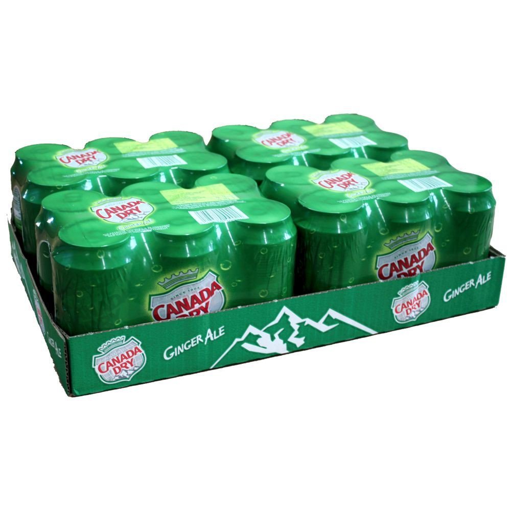 Canada Dry Ginger Ale - Confezione da 4 barattoli da 6 x 0,33 l (24 lattine sigillate)