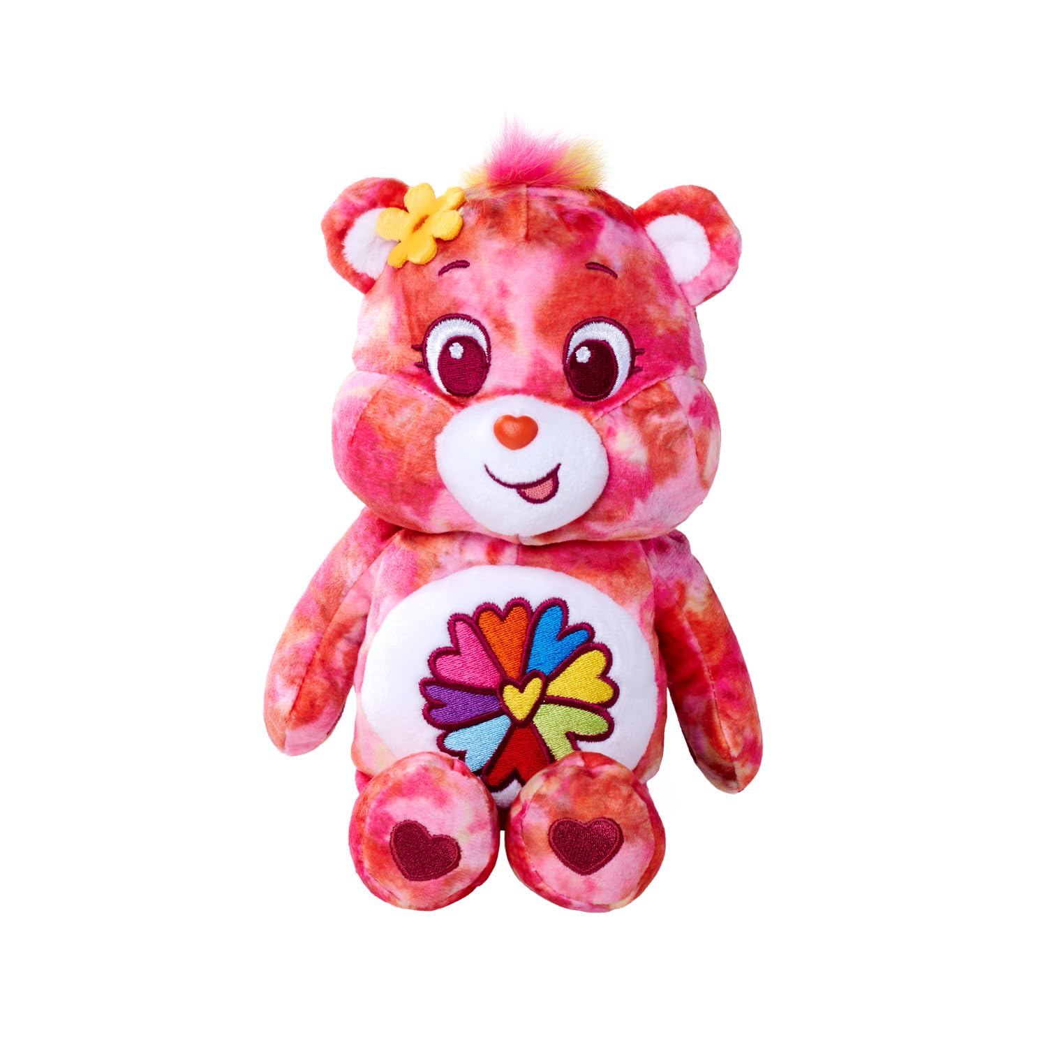 Simba - Lucky Bear Flower Power Bear Cuddly Toy 35 cm - Cuddly Soft Plush Toy - For Children and Adults Original Collectible - Stuffed Toy for Girls and Boys