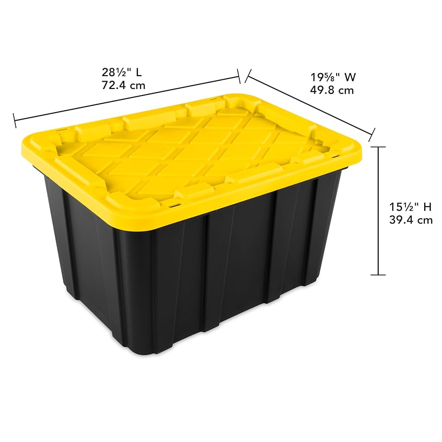ポートメリオン　蓋付きストレージ瓶　大 Sterilite 27 Gallon Stackable Industrial Storage Bins with Lids