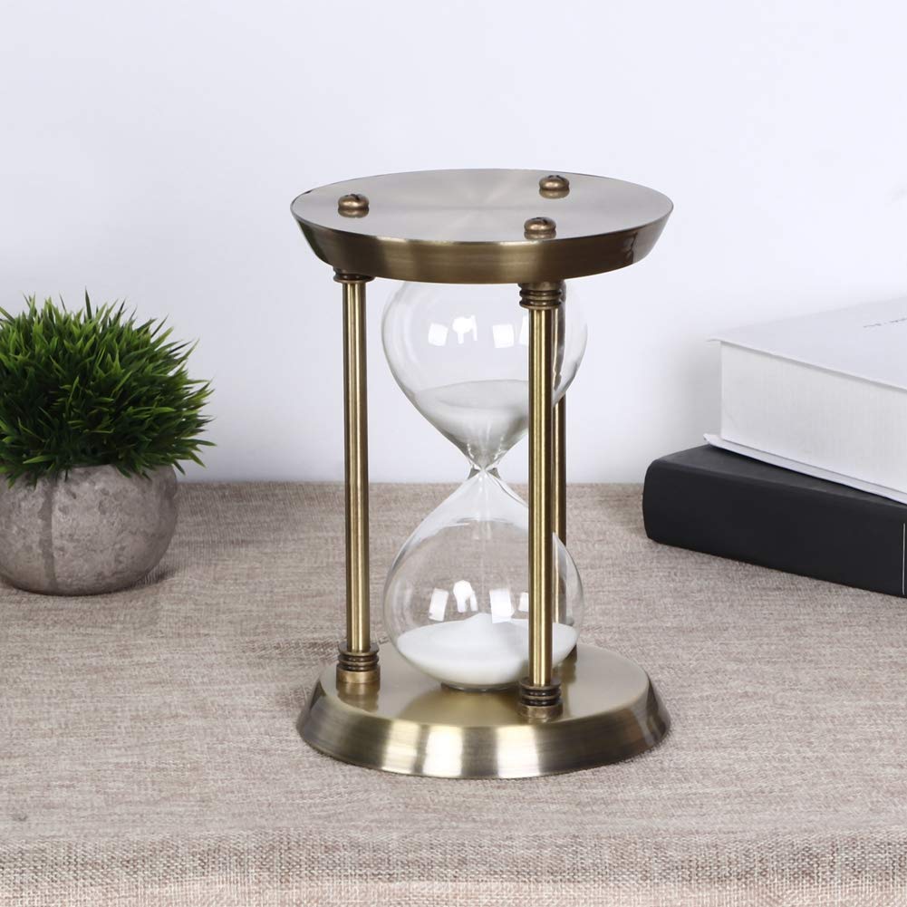 Temporizador de reloj de arena para niños y decoración del hogar, 4.75 pulgadas, juego de accesorios de mesa mediano para amigos de la escuela