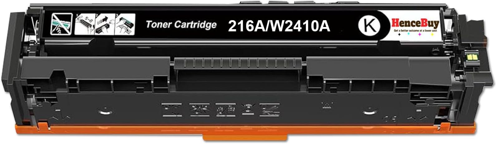 HenceBuyWith Chip 216A Black Toner Cartridge Compatible for HP W2410A 216A for Color Laserjet Pro MFP M183fw M182n M182nw M155a M155nw Printer (Black, Single Pack)