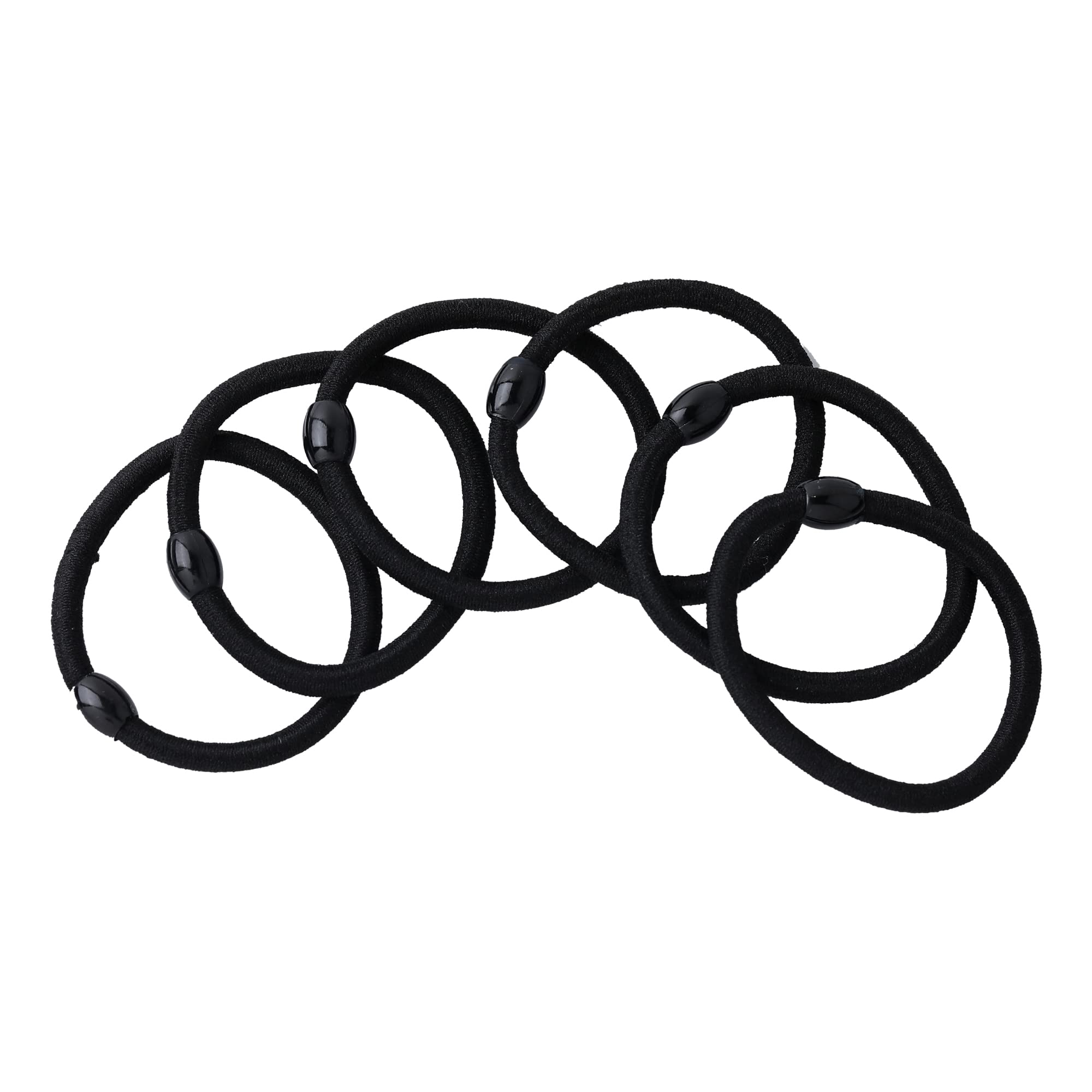 Pack of 6 Elastic Cotton Stretchable Hair Rubber Bands
