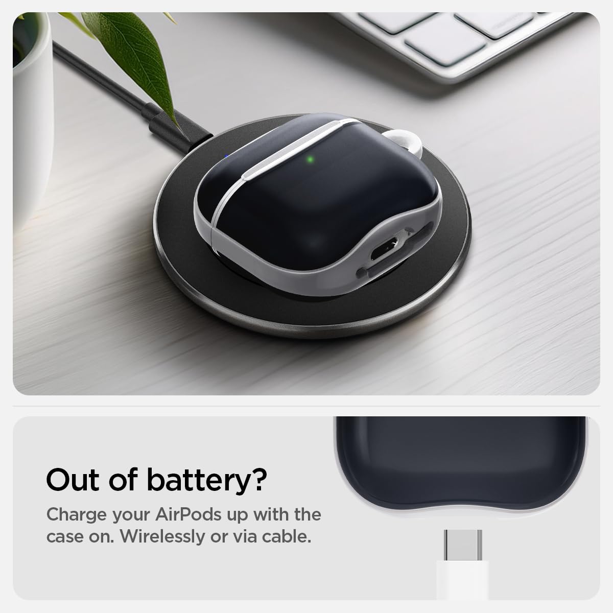 Amazon.com: Spigen Ultra Hybrid Designed for AirPods 4 Case (2024