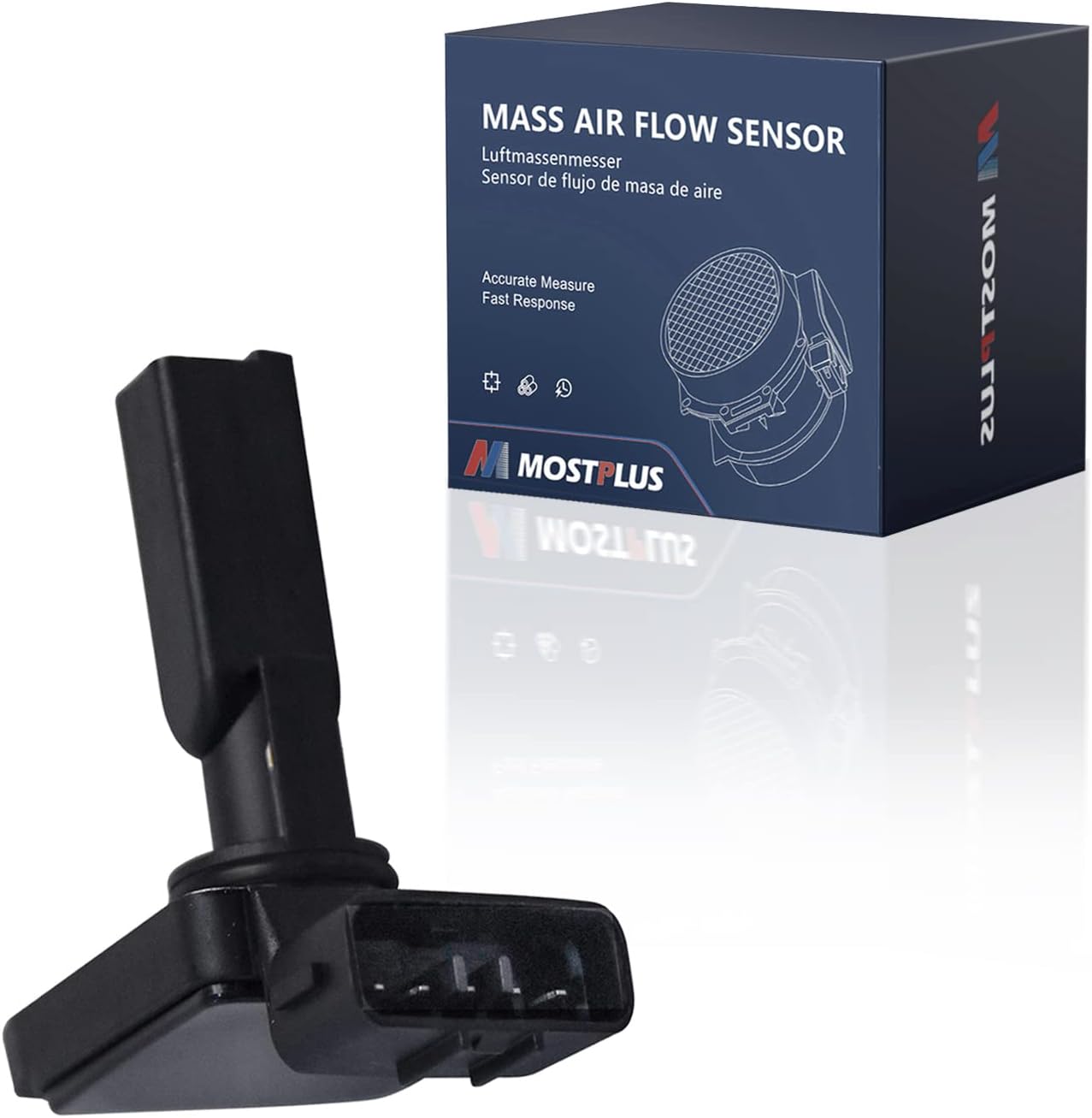 MOSTPLUS Mass Air Flow Sensor MAF 22204-0C010 Compatible for 1998-2000 Toyota 4Runner 2.7L 1998 Toyota T100 2.7L 1995-2004 Toyota Tacoma 2.4L