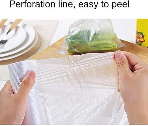 Miniatura 2 de Rollo plástico de la bolsa de productos 14 X 20 pulgadas, alimentos vegetales pan y comestibles bolsa transparente, 350 bolsas/rollo