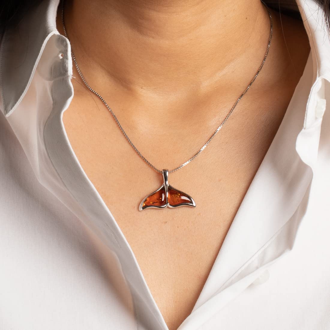 Pendentif Ancien En Ambre Naturel Et Argent - Bijou Vintage Authentique, Bon état Général, Origine France
