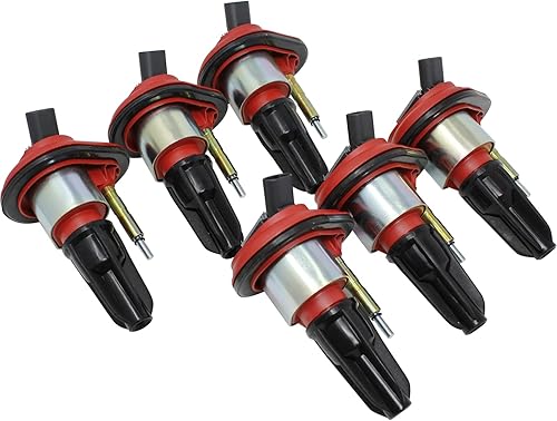 Miniatura 2 de DRAGON FIRE PERFORMANCE Juego de bobina de encendido compatible con Trailblazer Colorado Buick Rainier GMC Canyon Envoy Hummer H3 2002-2009