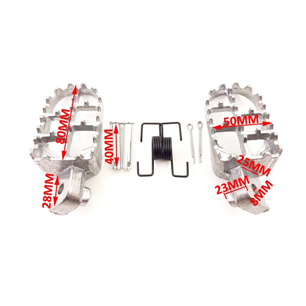 XLJOY Aluminum Footrests For PW50 PW80 TW200 TTR90 Dirt Bike - View #12