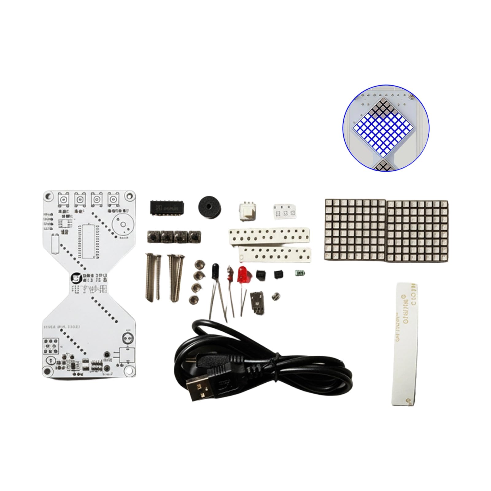 LED Sand Timer Electronic Time Glass for Soldering Practice Circuit Learning Perfect for Beginners Hobbyists Gravitate Timer