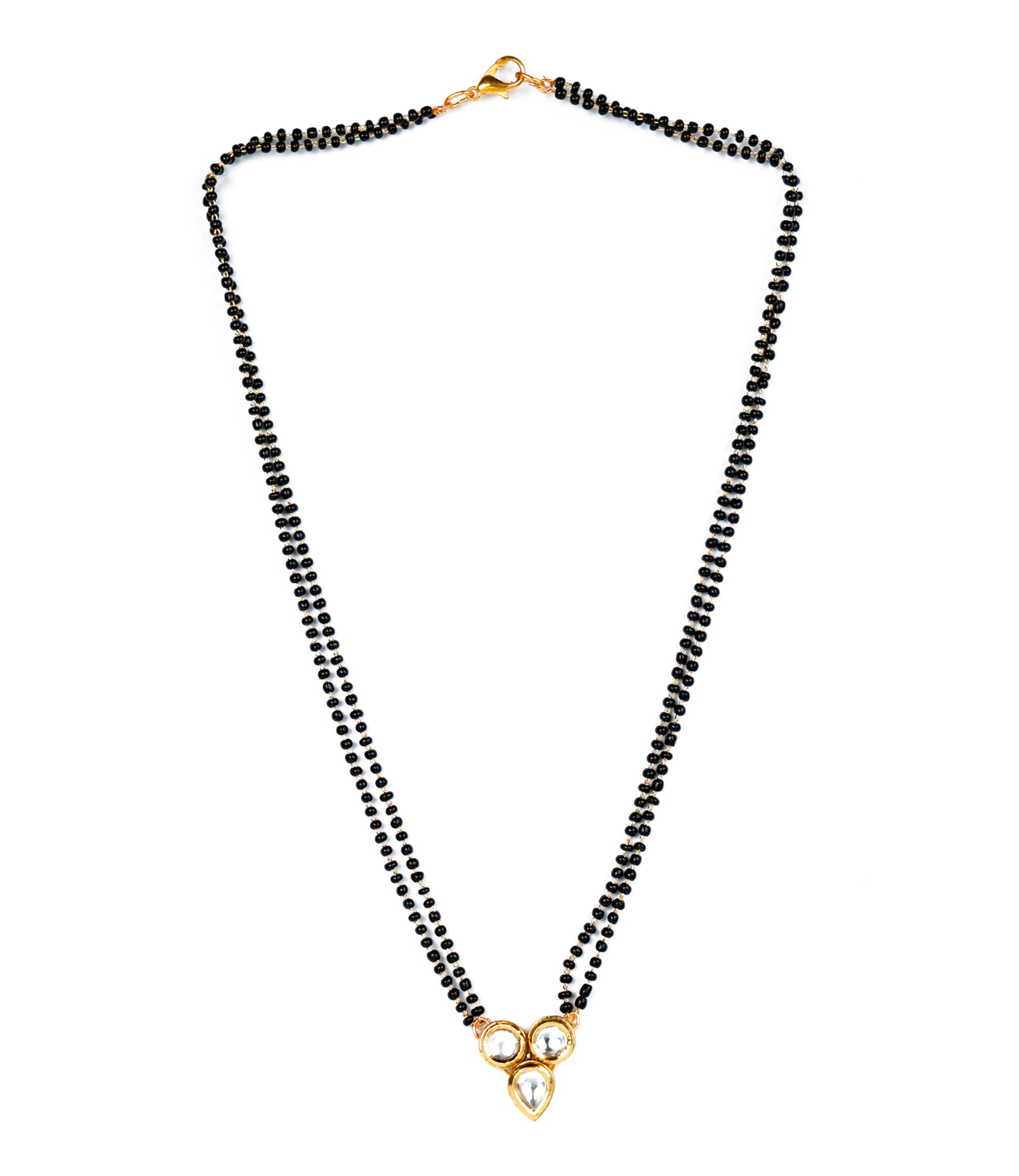Gold Plated Mangalsutra Tanmaniya Necklace Pendant Black Bead Golden Chain For Women And Girls (B0CXSVW5XL) Amazon Price History, Amazon Price Tracker