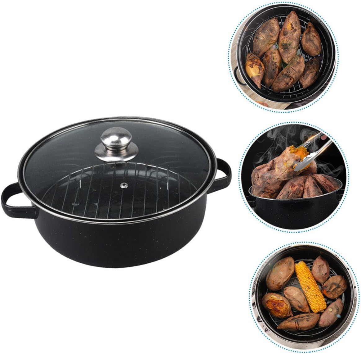 Roasting Pan Rack Oven Roasted Sweet Potatoes Roaster Turkey Roasting Pan Multi-function Baking p
